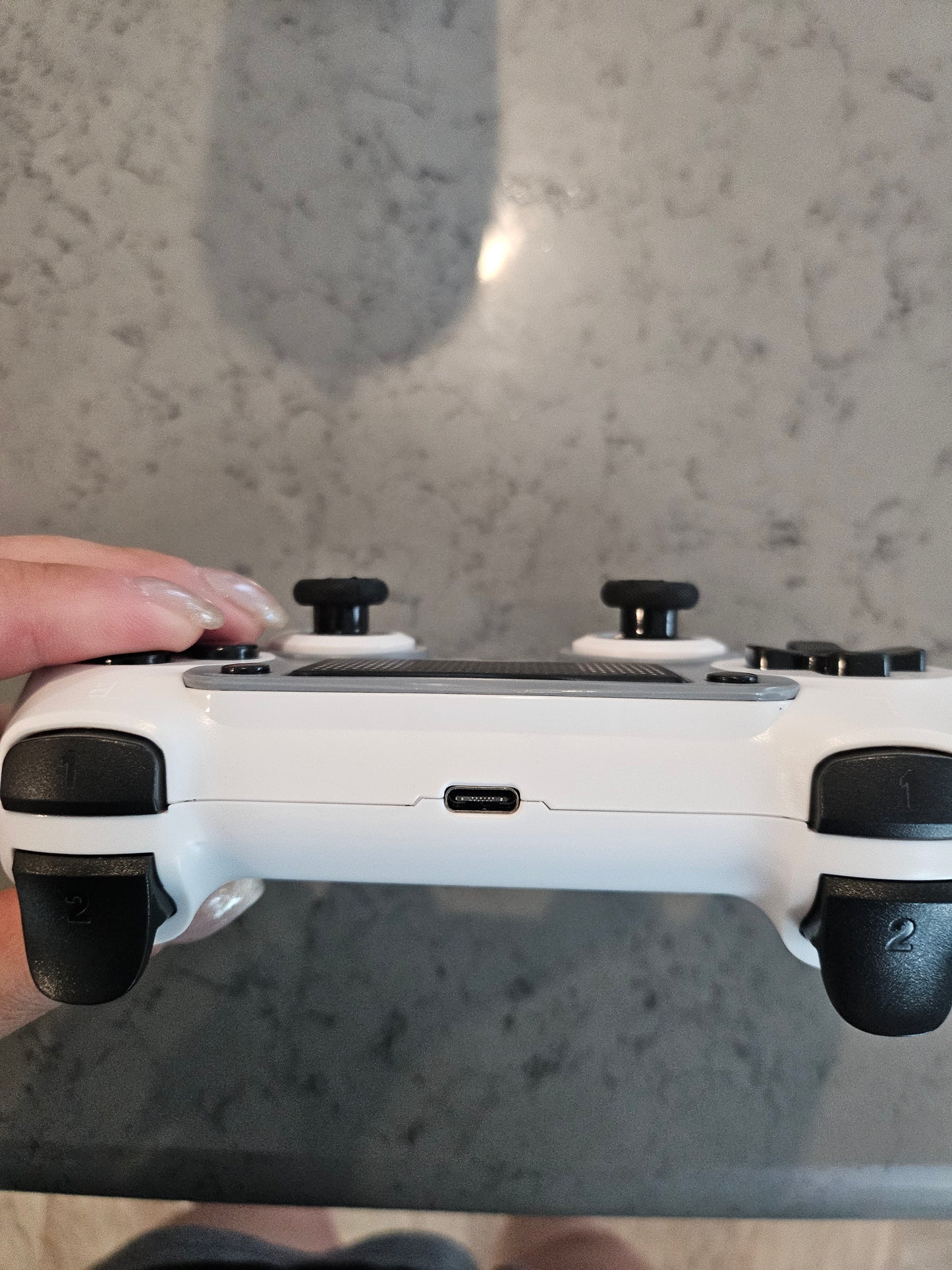 Wireless Controller for Remote Plays-station 4/Slim/Pro/PC, Wireless Upgraded Gamepad for PS4, Controller with Dual Vibration for PS4/ Pro/Slim, 3.5mm Headset Jack, 6-axis Gyro Sensor