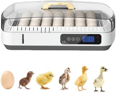 Eggs Incubator, 36 Egg Incubators with Automatic Egg Turning and Hu