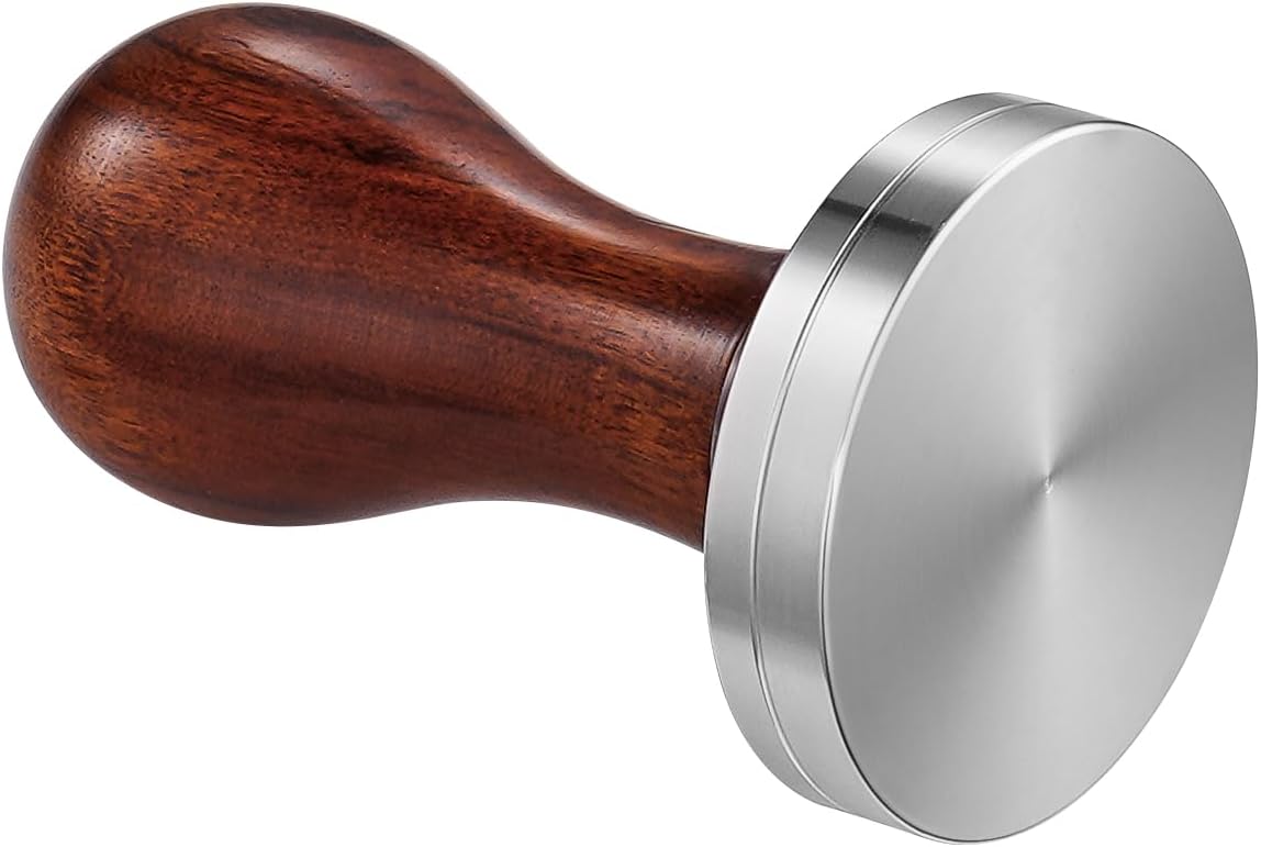 51mm Espresso Tamper - Premium Coffee Tamper, Classic Series, Solid Wood Handle, Stainless Steel Base