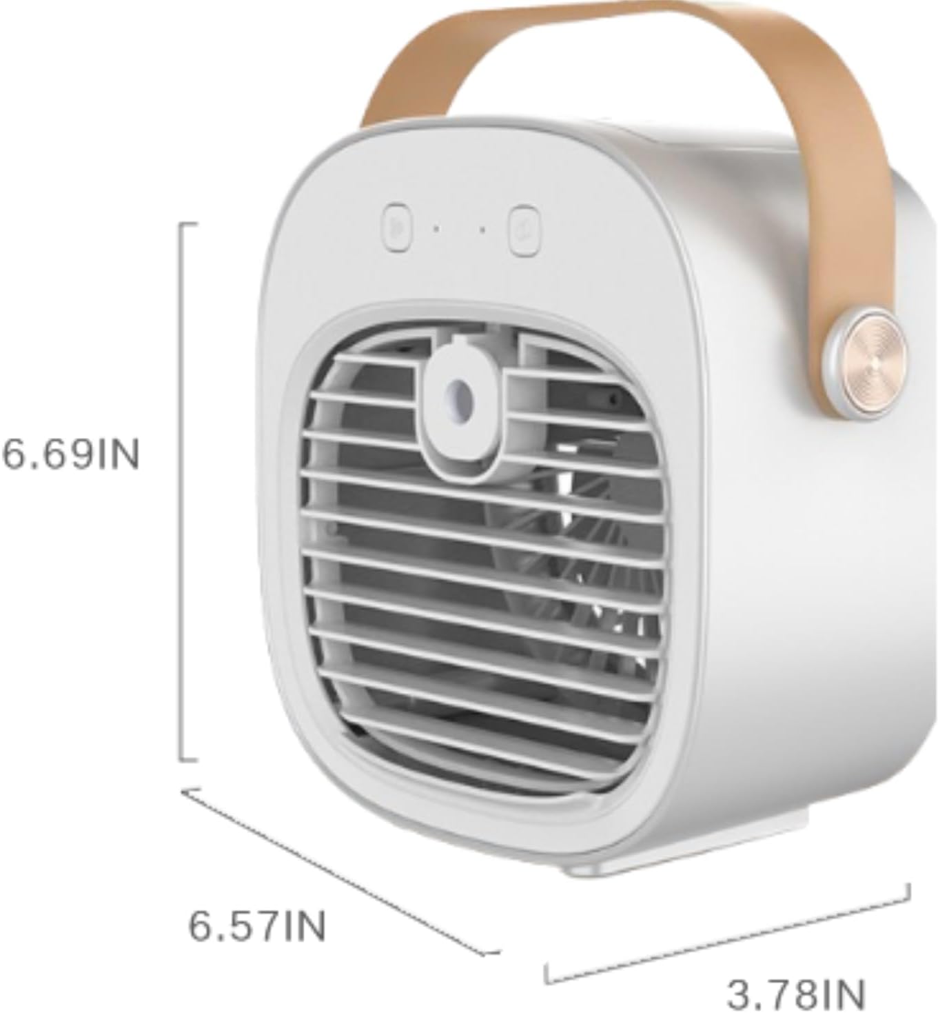 Small Desktop Air Conditioner, Portable air conditioner Mini Evaporative Air Cooler with Humidify & 3 Speeds, USB Powered Cooling fan for Bedrfoom,Office