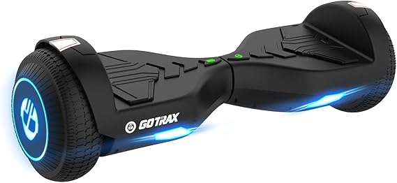 Gotrax Pulse Basic Hoverboard, 6.5" LED Wheels & Headlight, Max 4.3 Miles and 6.2mph Power by Dual 200W Motor, UL2272 Certified and 65.52Wh Self Balancing Scooters Gift for 44-176lbs for Kids Adults