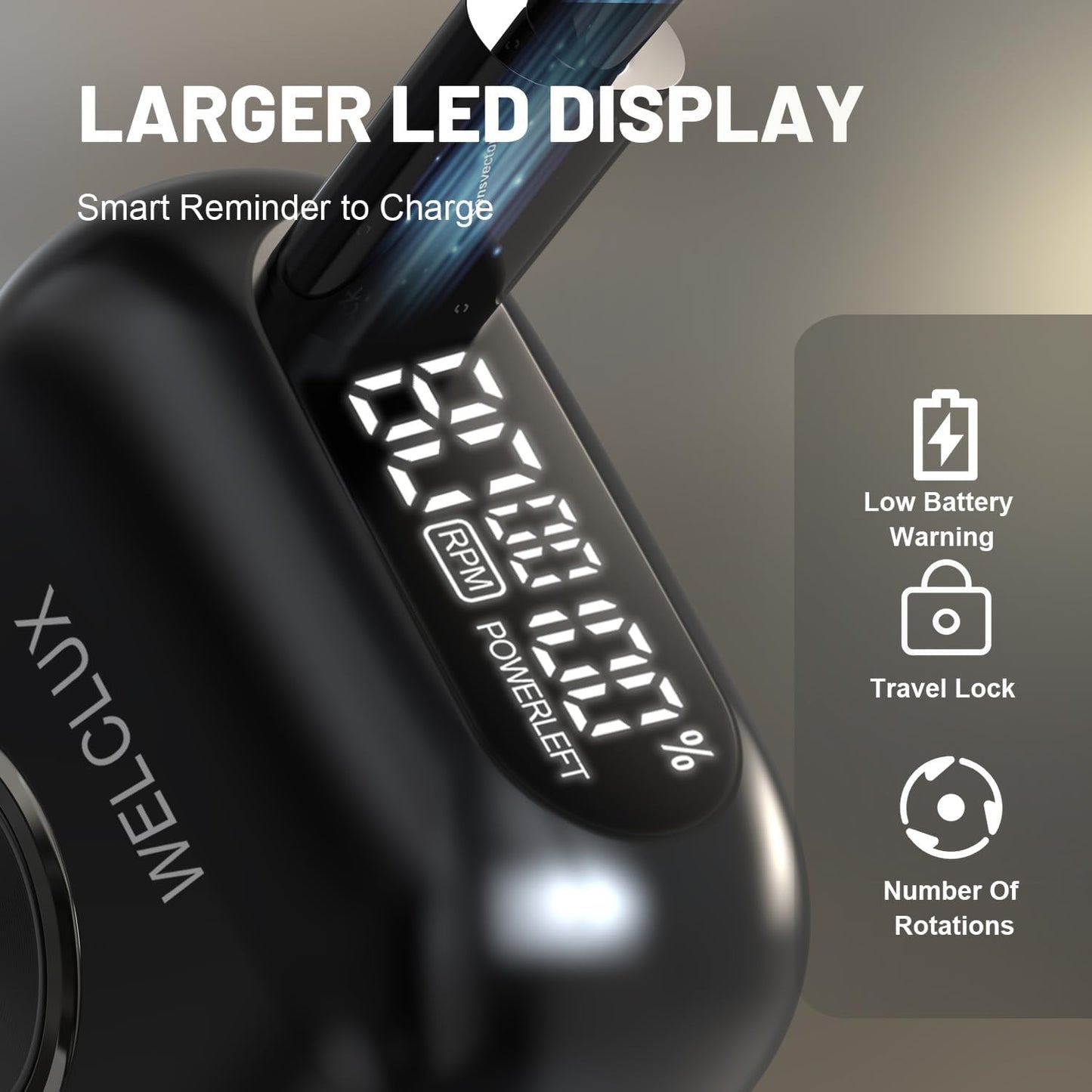 Electric Foil Shaver for Men: 4 Floating Blades, 2 Gear & IPX7 Waterproof - Rechargeable Cordless Razor for Face Shaving - Wet/Dry Travel Shaver with Large LED Display
