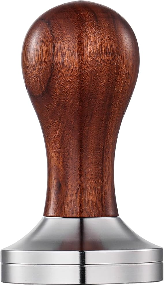 51mm Espresso Tamper - Premium Coffee Tamper, Classic Series, Solid Wood Handle, Stainless Steel Base