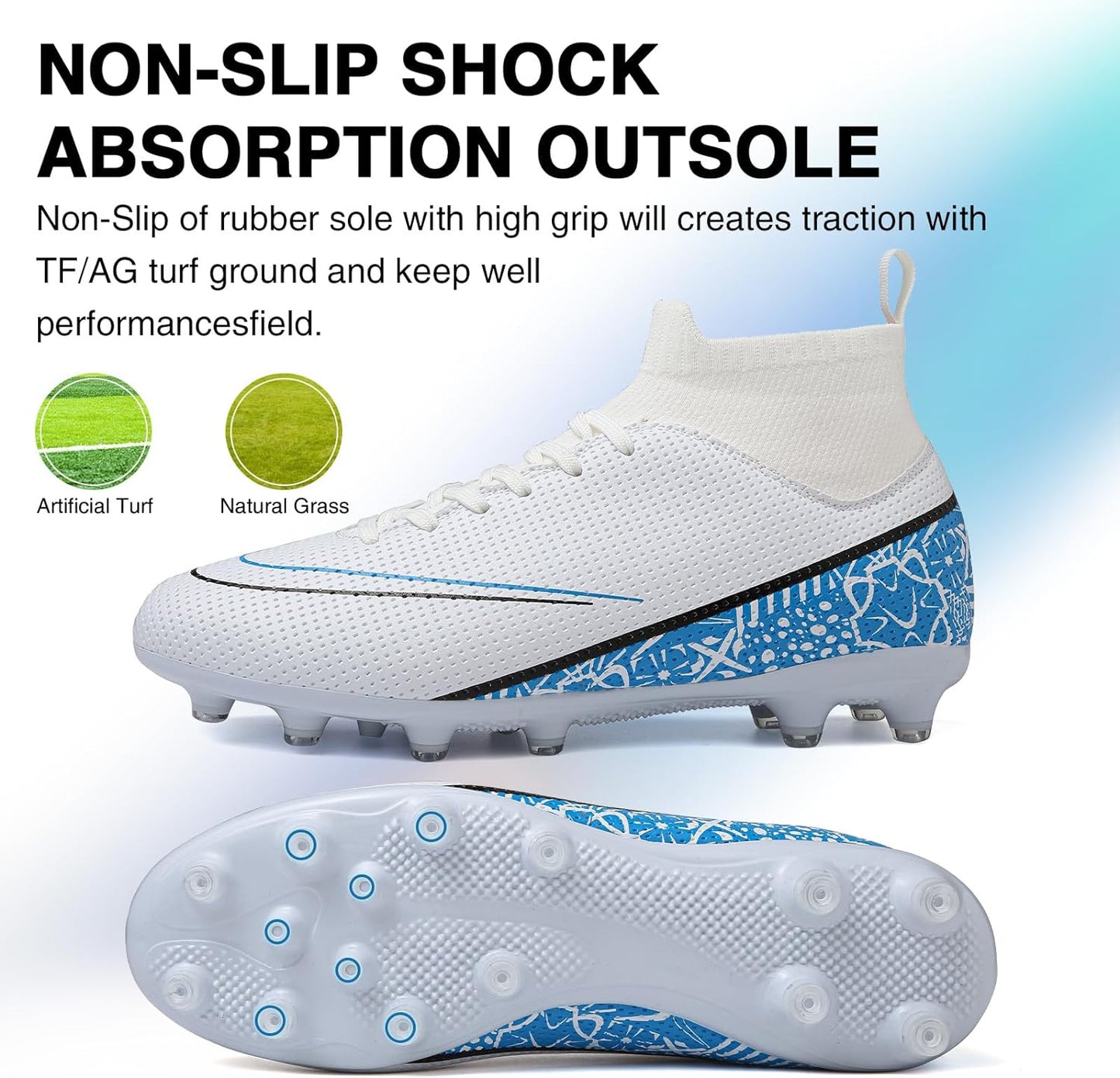 Soccer Cleats Men Womens Soccer Cleats of Big Boy AG/TF