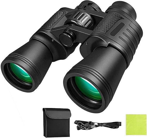20x50 Binoculars for Adults,Compact Binocular High Power Easy Focus with Low Light Vision,Waterproof Binoculars for Bird Watching,Performances,Hunting,Sports Games,Travel with Carrying Bag
