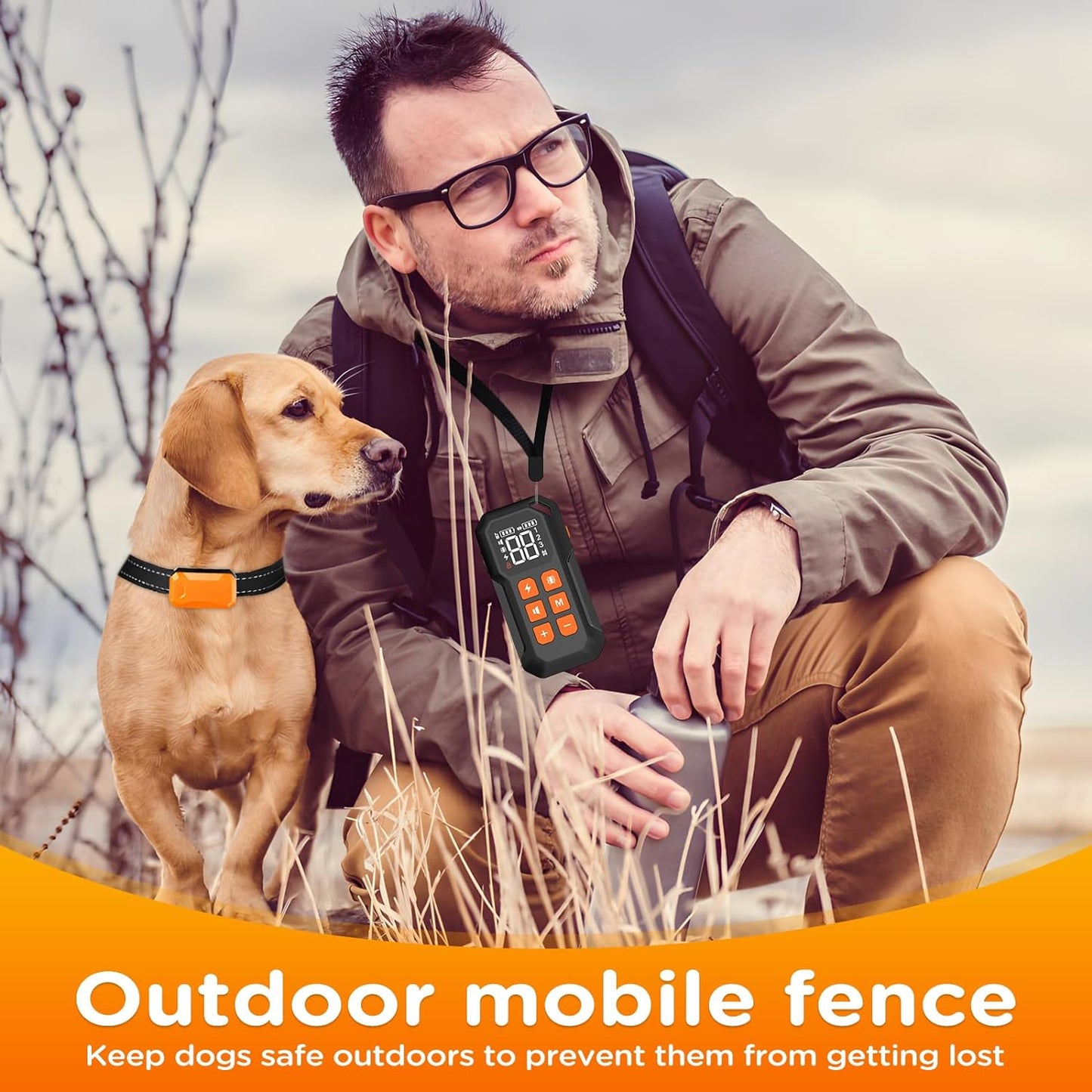 Wireless Dog Fence,Electirc Fence for Dogs,No Wire Circular Boundary,Dog Training Shock Collar with Remote Control,Wireless Dog Fence System.