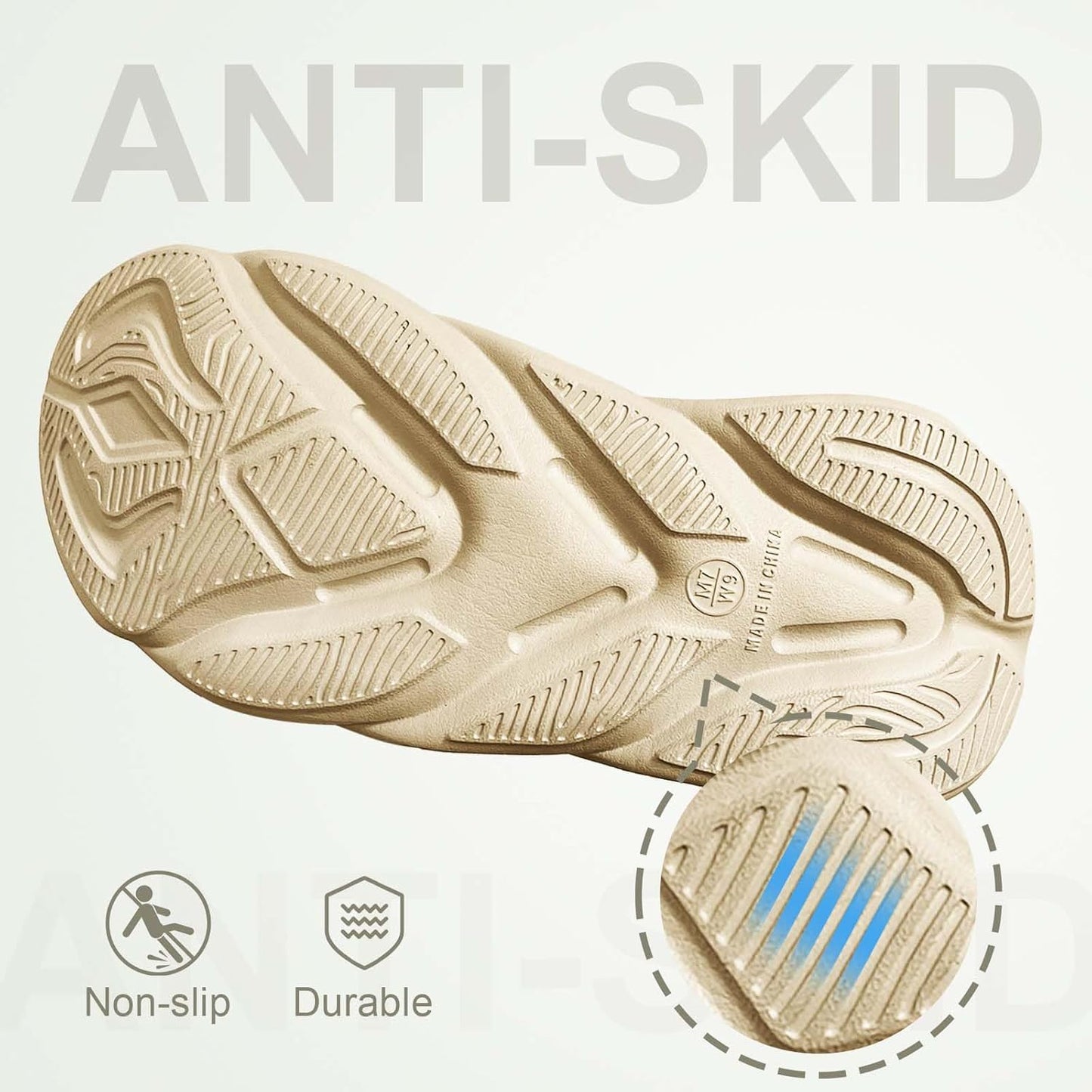 size 7 Recovery Slides for Men and Women - Orthopedic Sandals with Arch Support & Thick Cushion, Plantar Fasciitis Slippers, Lightweight Non-Slip Slides for Post-Workout Recovery