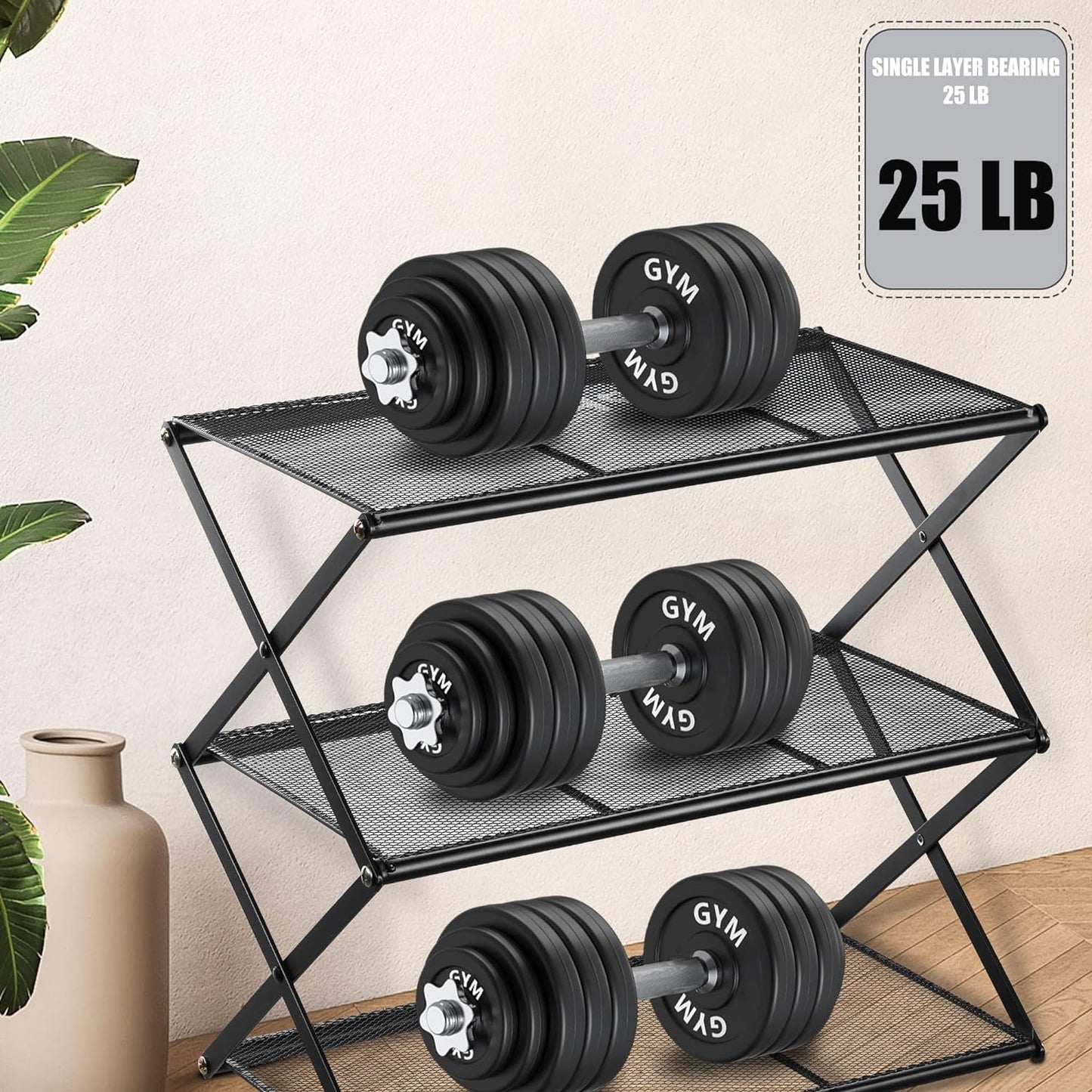 Small Shoe Rack for Entryway - 3 Tier Shoe Organizer Metal Foldable Shoes Storage Rack, Zero Tool Install, Sturdy Shoe Rack for Closet, Living Room - Space Saving, Black