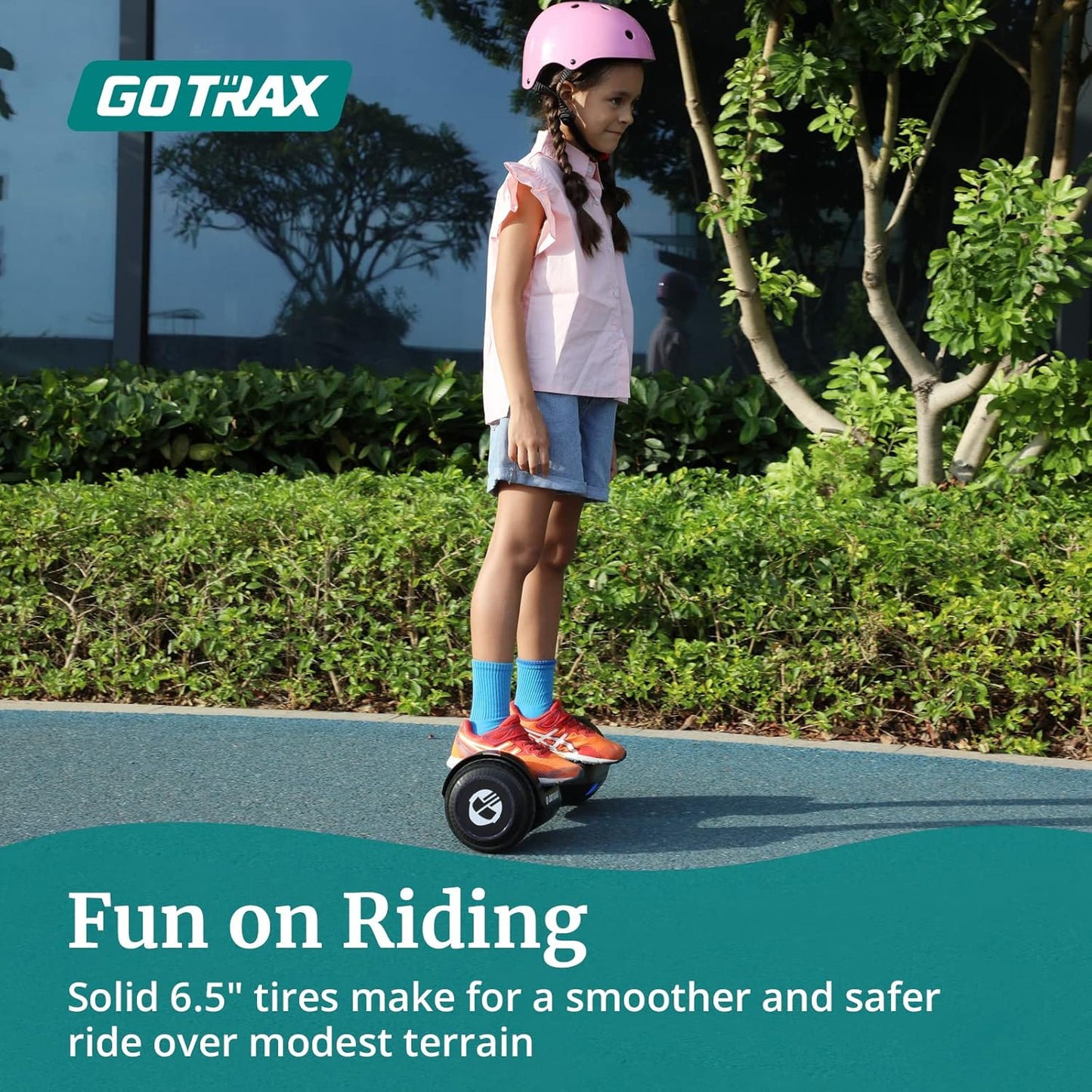 Gotrax Pulse Basic Hoverboard, 6.5" LED Wheels & Headlight, Max 4.3 Miles and 6.2mph Power by Dual 200W Motor, UL2272 Certified and 65.52Wh Self Balancing Scooters Gift for 44-176lbs for Kids Adults