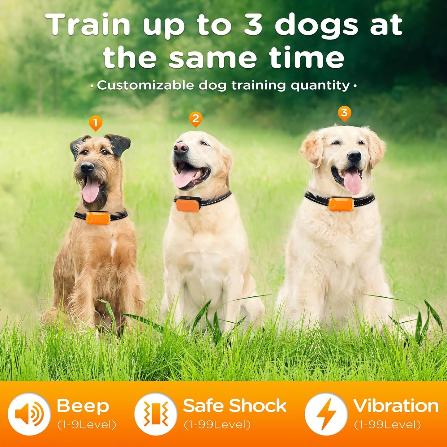 Wireless Dog Fence,Electirc Fence for Dogs,No Wire Circular Boundary,Dog Training Shock Collar with Remote Control,Wireless Dog Fence System.