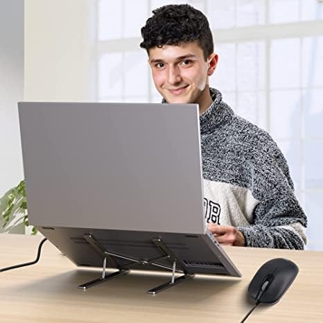 Wired USB Computer Mouse, Right or Left Hand Use, Silent USB Computer Mouse with Smooth Precise Scrolling, 1000 DPI for Computer, Laptop, PC, Black