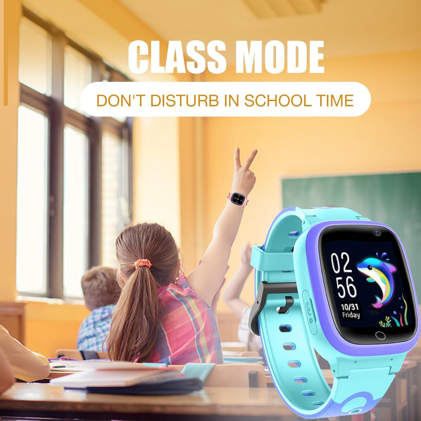 Kids Smart Watch LBS Tracker - Smartwatches for Children Kids with SOS Weather Stopwatch Call Camera Touch Screen Game Alarm for Boys and Girls