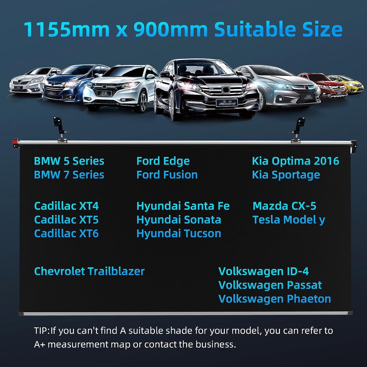 Automatic Scaling Windshield Sun Shade,Automotive Interior Sun Protection,Suitable for Most Models,No Need for Repeated Disassembly.