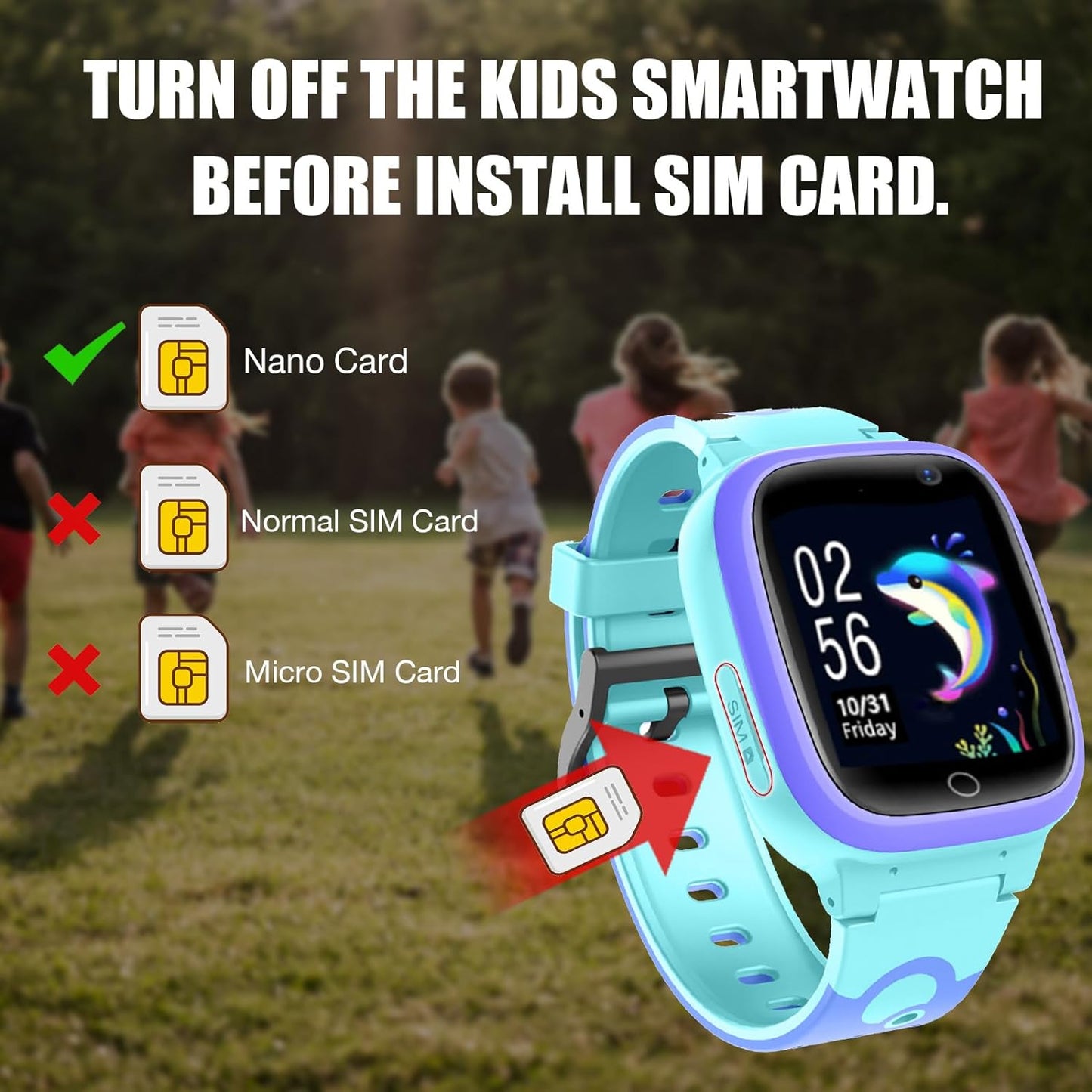 Kids Smart Watch LBS Tracker - Smartwatches for Children Kids with SOS Weather Stopwatch Call Camera Touch Screen Game Alarm for Boys and Girls