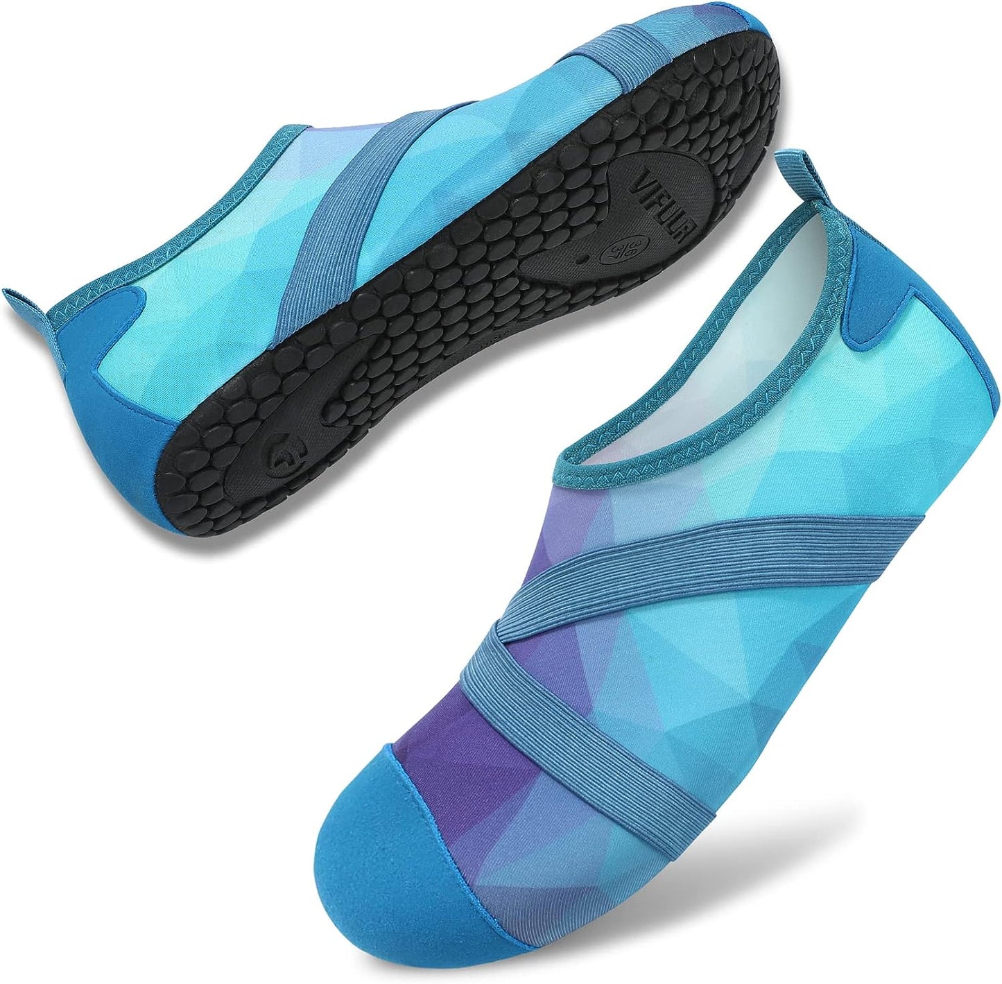 size 7 Womens Mens Water Shoes Barefoot Quick Dry Aqua Socks for Beach Swim Yoga Outdoor Sports
