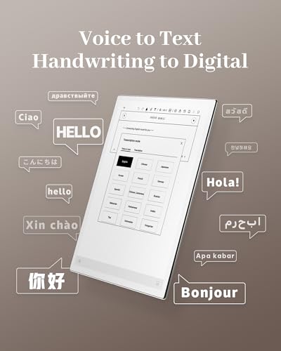 iflytek AINOTE 2, 10.65" E-Ink Tablet, AI Note Taking Tablet for Meeting, Ultra-Thin 4.2mm Digital Notebook with Voice-to-Text, 16-Language Transcription, Handwritten-to-Text, Ideal for Work&Study