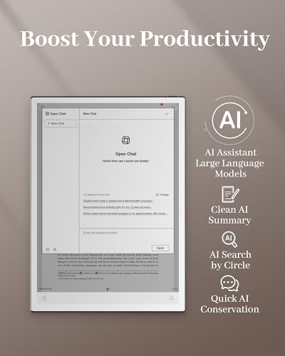 iflytek AINOTE 2, 10.65" E-Ink Tablet, AI Note Taking Tablet for Meeting, Ultra-Thin 4.2mm Digital Notebook with Voice-to-Text, 16-Language Transcription, Handwritten-to-Text, Ideal for Work&Study