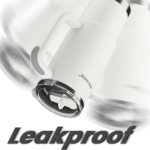 For Travel & Gym – Never Drink from a Moldy Lid Again: 30oz Hygienic Tumbler, 100% Leakproof Lid & Removable Foldable Spout. Reinforced Base, Fits Cup Holders- Cream