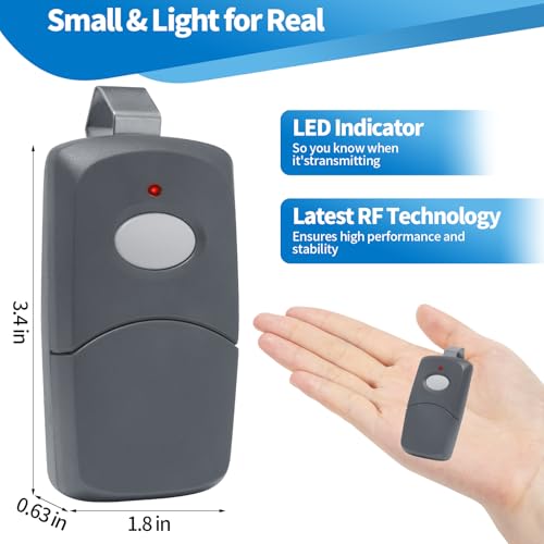 2 for 10 Dip Switch Multicode & Stanley Gate Opener Remote 300MHz & 310MHz,Compatible with 10 Digit Multicode Gate Opener,for Multi code Garage Door Opener Remote 3089 1050,Gate Remote Control Clicker