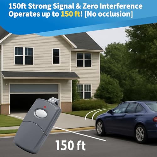 2 for 10 Dip Switch Multicode & Stanley Gate Opener Remote 300MHz & 310MHz,Compatible with 10 Digit Multicode Gate Opener,for Multi code Garage Door Opener Remote 3089 1050,Gate Remote Control Clicker