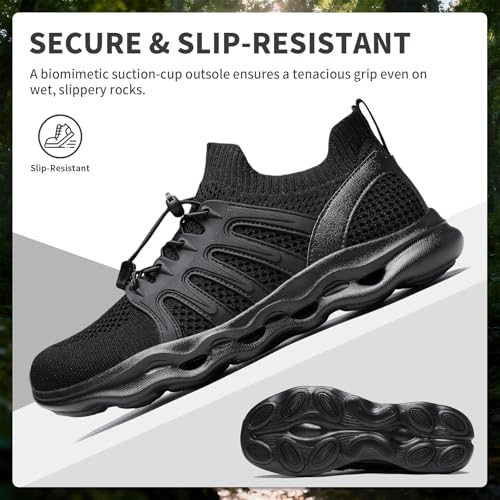 Water Shoes for Men Hiking Amphibious Beach Mens Shoes Lightweight Water Sports Shoes for Swimming Fishing Kayaking