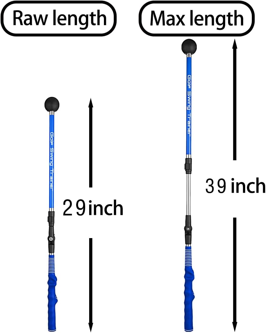 Golf Swing Trainer aid - Golf Training aid to Improve Hinge, Forearm Rotation, Shoulder turna and Grip.Portable Collapsible Swing Trainer Equipped with Golf Grip Traine