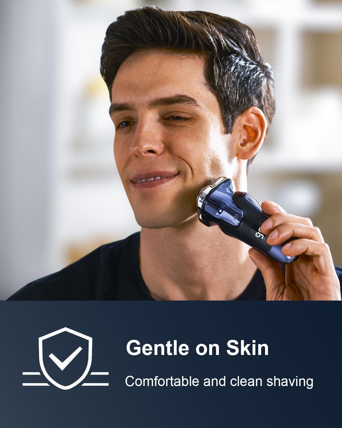 Electric Razor for Men, Electric Shaver for Men Face, Waterproof Wet Dry Rechargeable Shaver with Pop Up Trimmer