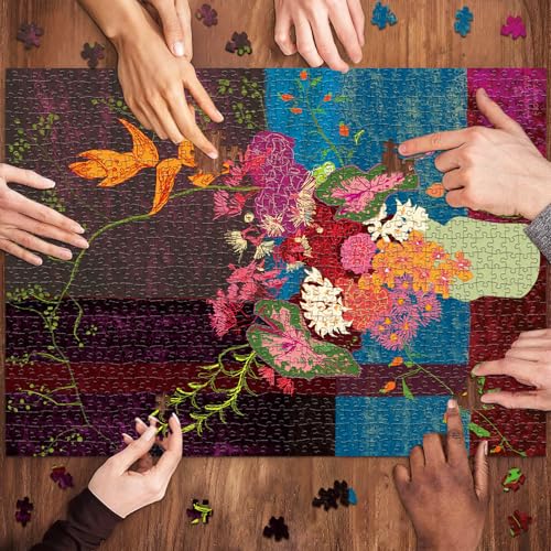 HUADADA Puzzles for Adults 1000 Pieces,Blooming Flowers Puzzles for Adults,1000 Piece Puzzle for Adults ‌Family Interactive Game Gift