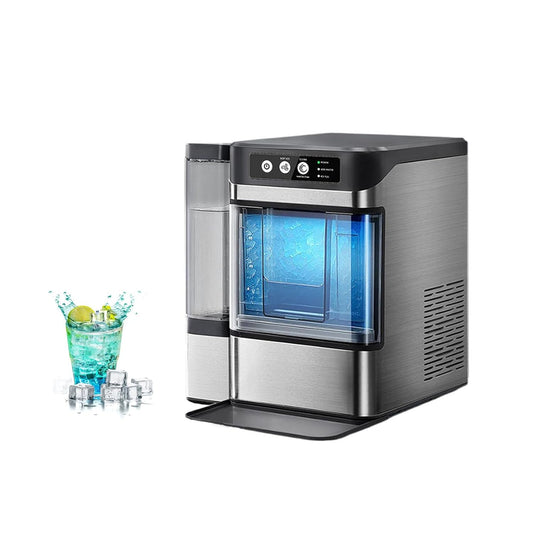 Large Capacity Ice Makers Countertop One-Click Operation Self-Cleaning Portable Ice Maker 41lbs/24H with There is A Detachable 3L Water Tank for Home,Office,Bar