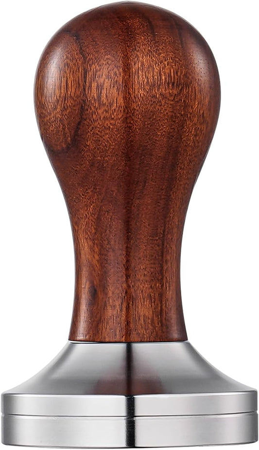 51mm Espresso Tamper - Premium Coffee Tamper, Classic Series, Solid Wood Handle, Stainless Steel Base