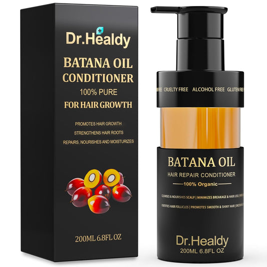 Batana Oil Conditioner for Hair Growth - Repairs Damage, Nourishes Scalp & Strengthens Hair Roots - Sulfate Free Formula for All Hair Types (6.8 Fl Oz)