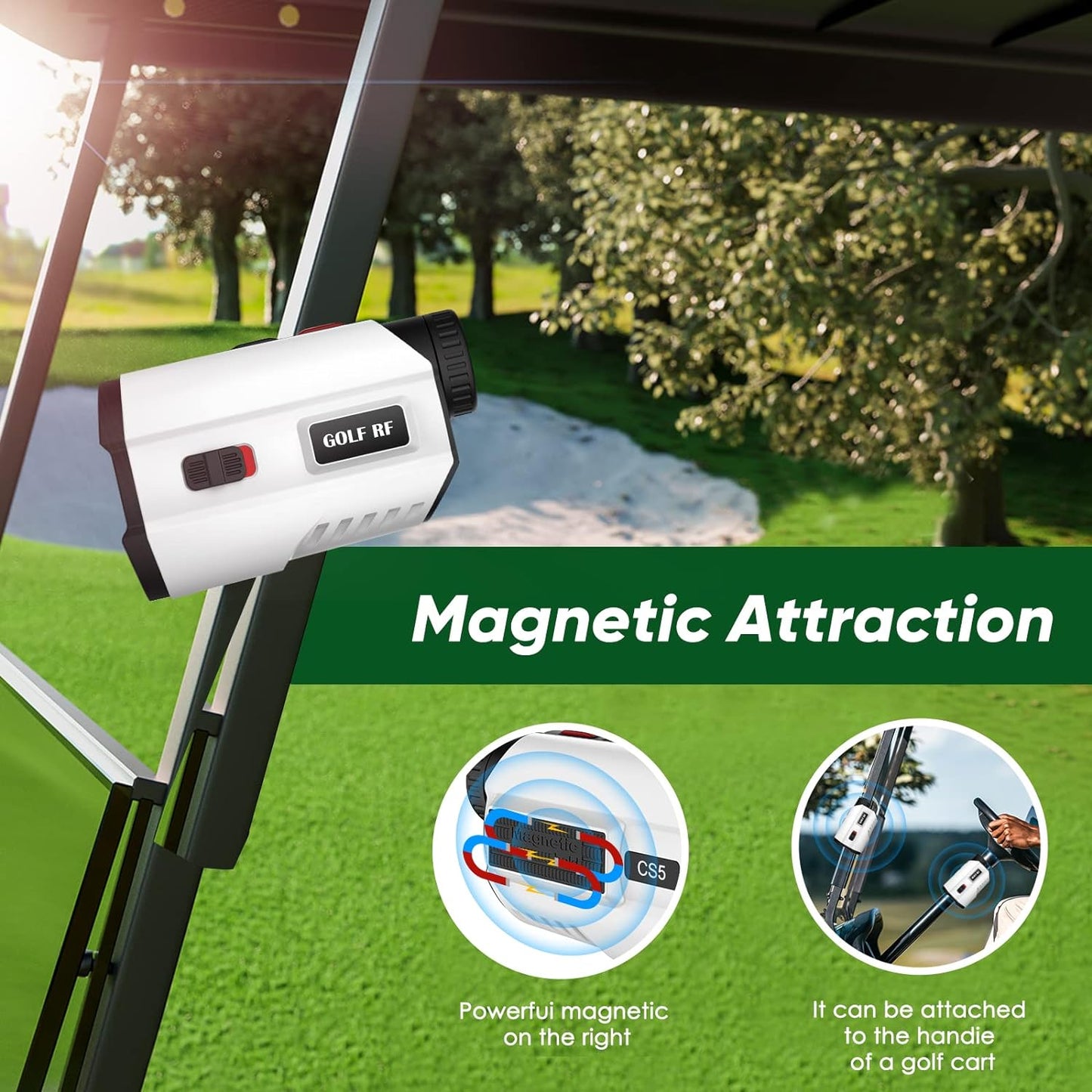 Golf Rangefinder 700Yards Laser Range Finder with Slope, USB Rechargeable Golf Laser Rangefinder with Flag Acquisition, External Slope Switch for Golf Tournament Legal, 6X Magnification…