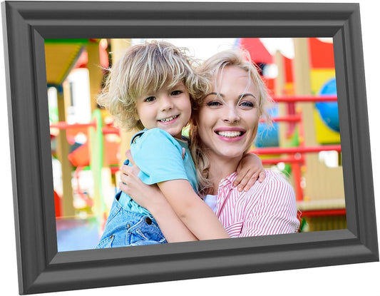 Forc Digital Picture Frame WiFi 10.1 Inch Digital Photo Frame, Electronic Picture Frame, 16GB Storage, Auto-Rotate, IPS Touch Screen, Easy Setup and Share Photos and Videos via Free App from Anywhere