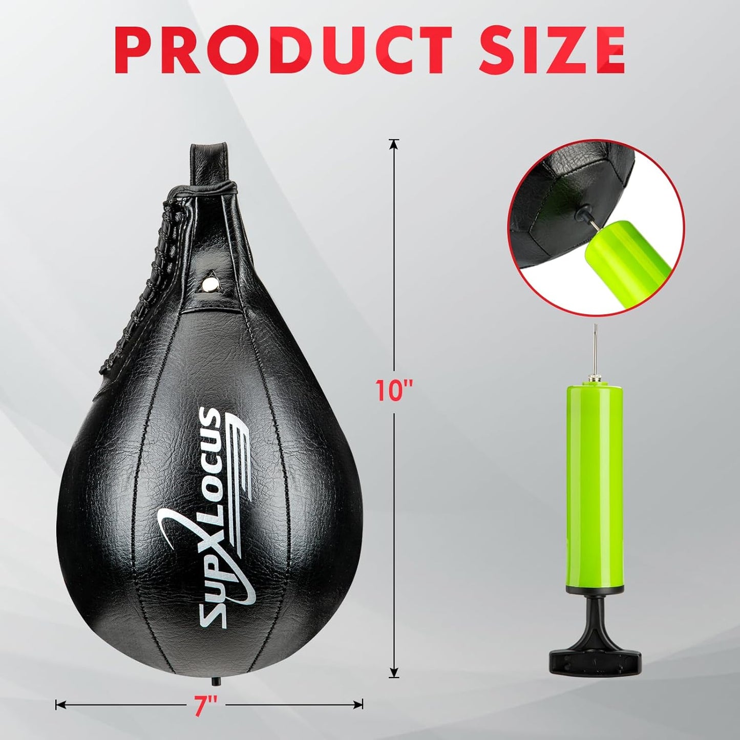 Speed Bag Boxing Punching Bag, PU Leather Speed Bags for Boxing - MMA Muay Thai Punching Workout Kicking Training Speed ball, Exercise Speed Ball Kicking Platform Equipment