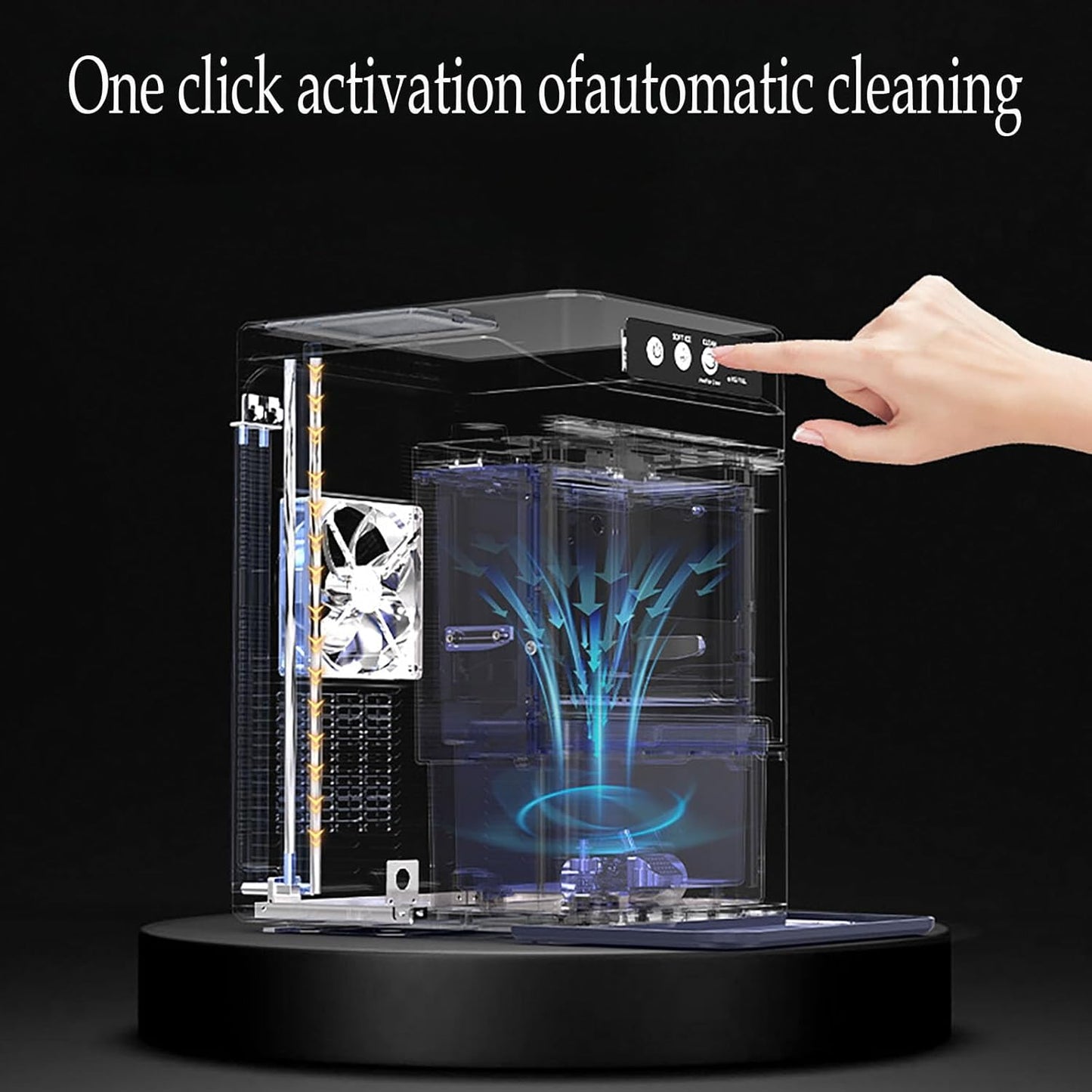 Large Capacity Ice Makers Countertop One-Click Operation Self-Cleaning Portable Ice Maker 41lbs/24H with There is A Detachable 3L Water Tank for Home,Office,Bar