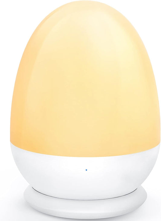 Night Lights for Kids Room, Baby Night Light with Stable Charging Pad, Dimmable Kids Night Light with 1H Timer & Touch Control, ABS+PC LED Egg Lamps for Breastfeeding, Up to 200H