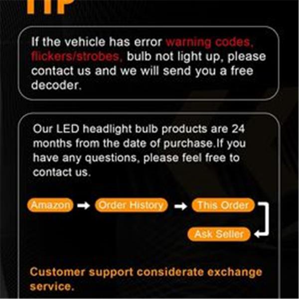 H7 LED Headlight Bulb, H7 LED Bulb 6000K 8 CSP Chip Extremely Bright H7 Headlight Bulb C