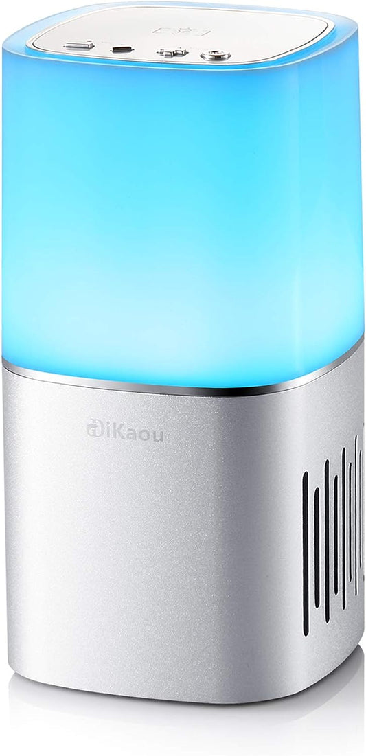 DiKaou Night Light Bluetooth Speaker, Gifts for Teenage Girls Boys Kids, Christmas Birthday Gifts for 9 10 11 12 13 14 15 Year Old Teenage Girls Boys Teen, Dimmable Table Lamp with Color Changing