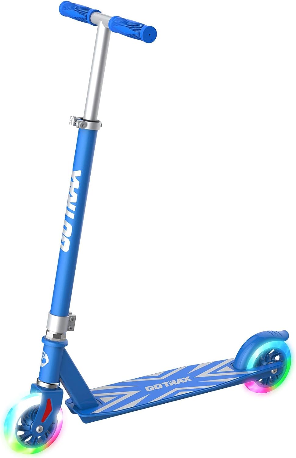 Kick Scooter, 3 Adjustable Heights and 5"/6" Flashing Wheels Kids Scooter, Lightweight Aluminum Alloy Scooter for Kids Boys Girls Age of 4-10