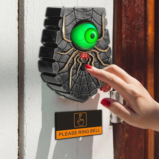 Halloween Decorations Scary Rolling Eyeball Hocus Pocus Halloween Decor Outdoor/Indoor with Spooky Sounds,Haunted House Halloween Party Prop Decoration