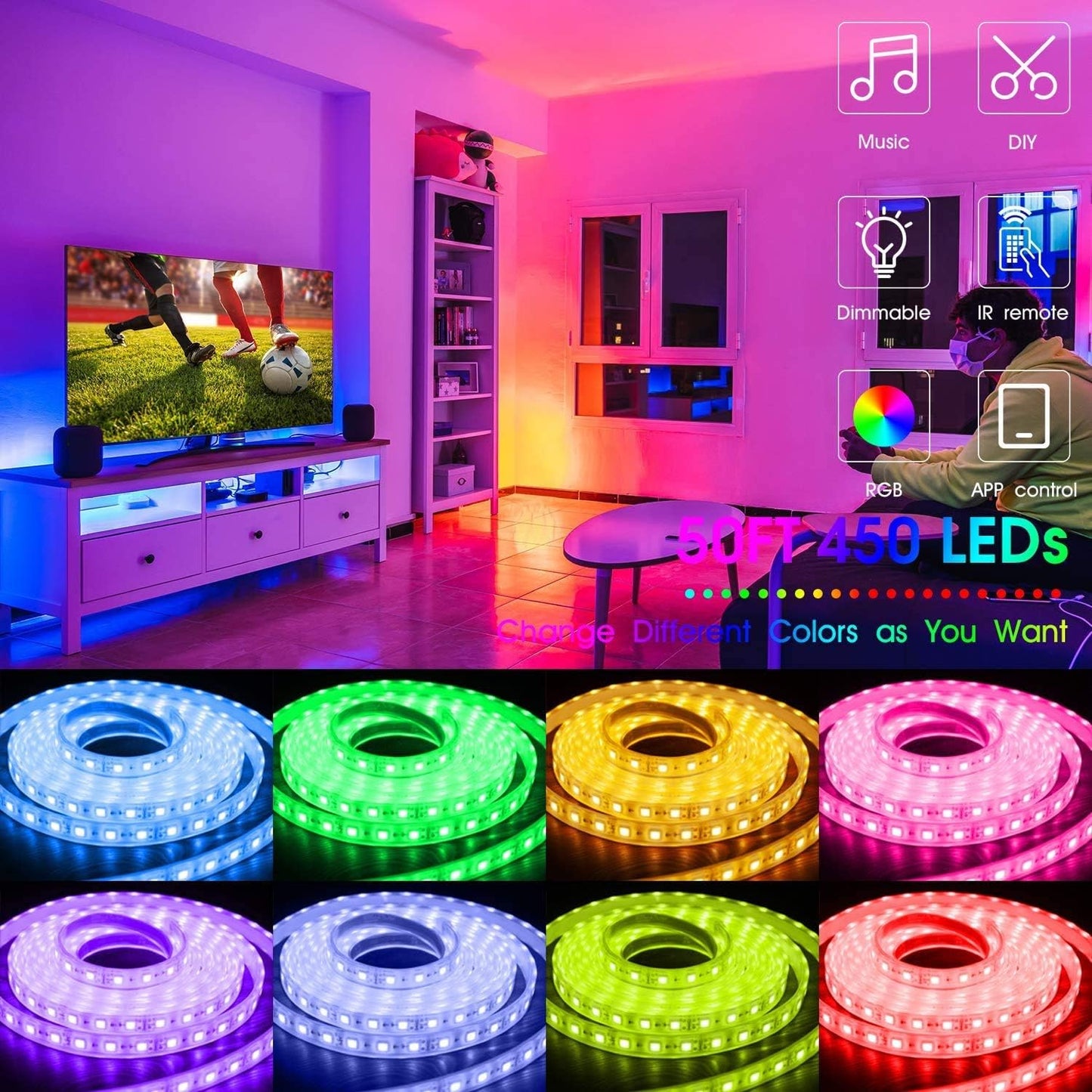 50ft Led Strip Lights