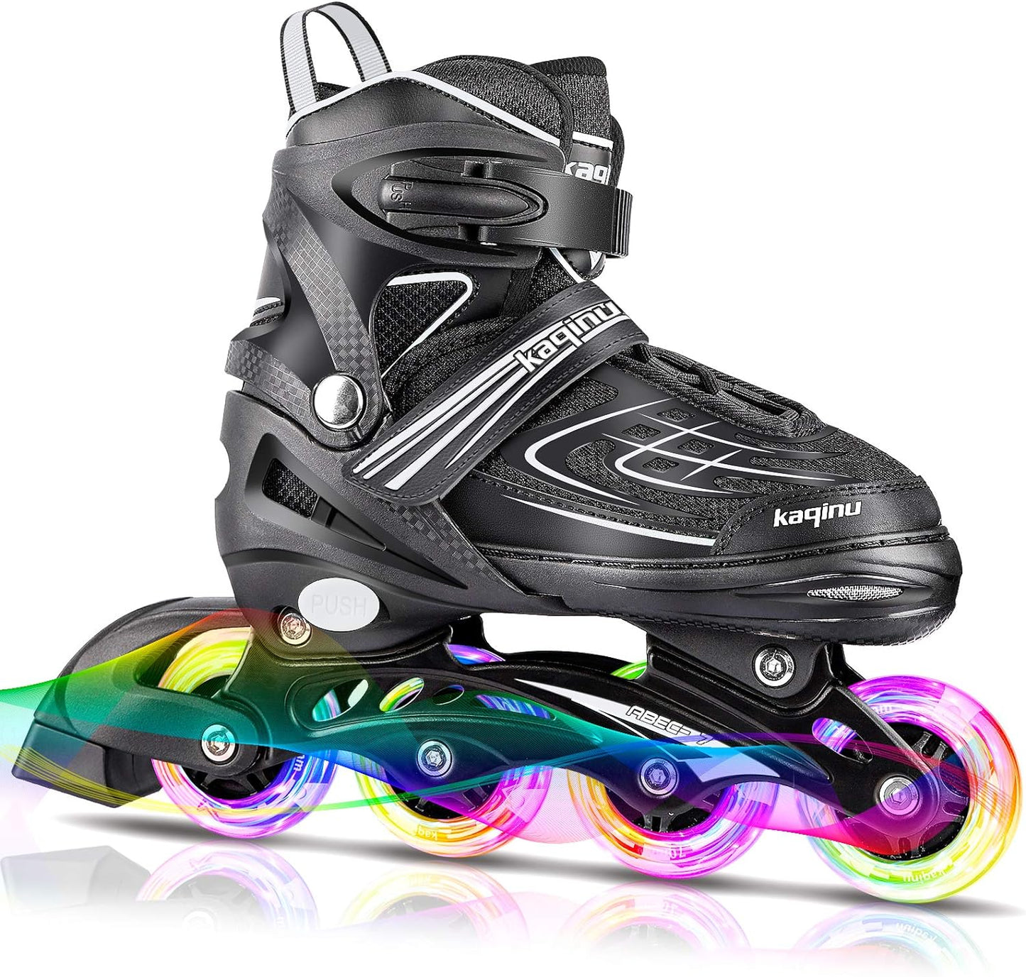 Adjustable Inline Skates, Outdoor Inline Skates Women, Girls and Boys size 4-7