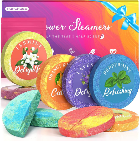 Shower Steamers Aromatherapy - 8 Pack Shower Tablets for Self Care & SPA Relaxation Gifts, Stocking Stuffers for Women - Christmas Birthday Gifts for Women Who Have Everything