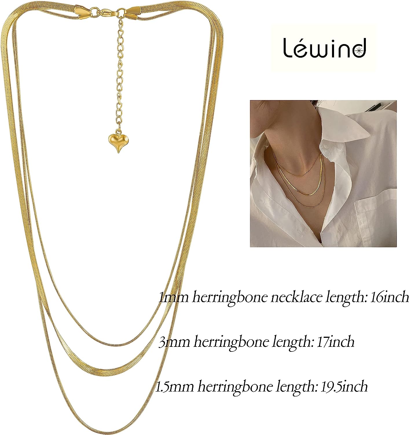 14K Gold Plated Triple Layers Ladies Necklace, Fashion Gold Double Layers Chain, Ladies Pendant Necklace, Silver Snake Chain Long Choker Necklace, Delicate Chain Ladies Necklace, Girls Gift Jewelry